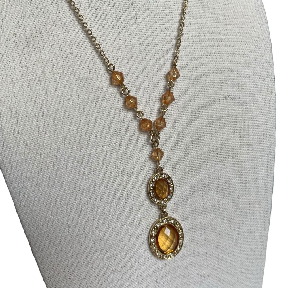 🍭5 for $20🍭 Avon Vintage Faux Gemstone Gold Tone Beaded Necklace CC - Picture 2 of 5